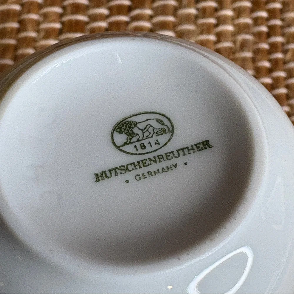 Vintage Hutschenreuther Germany White Modern Porcelain Vase Decor 4